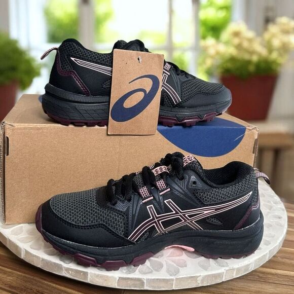 Asics Gel-Venture 8 GS Kids Youth Trail Running Shoes Black Deep Mars US 1Y EUR - Picture 11 of 11